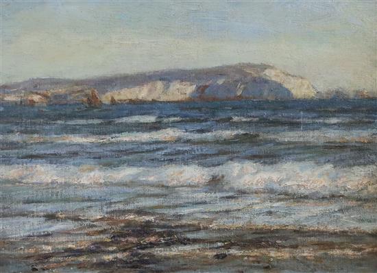 § William Westley Manning (1864-1954) The Needles, Isle of Wight 9.75 x 13.25in.